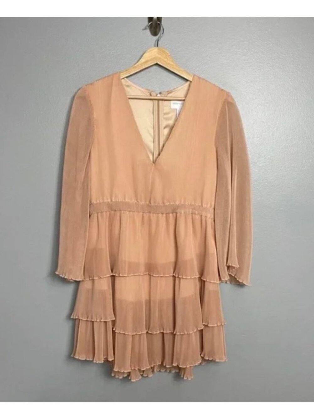 ALICE MCCALL  you kissed me dress in blush pink size US 8